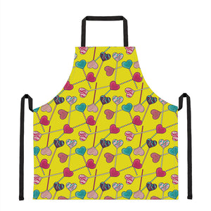 Retro Lollipop Print Apron