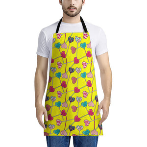 Retro Lollipop Print Apron