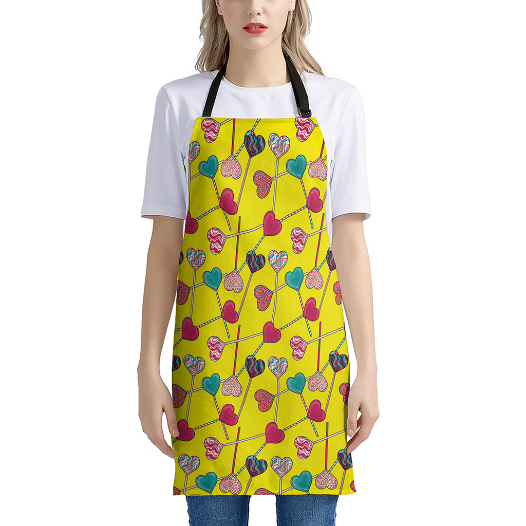 Retro Lollipop Print Apron