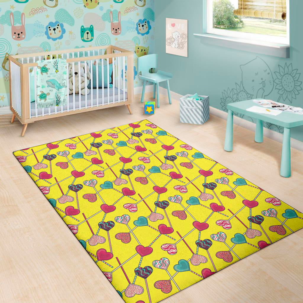 Retro Lollipop Print Area Rug