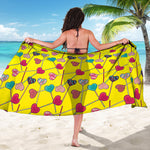 Retro Lollipop Print Beach Sarong Wrap