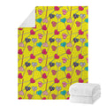 Retro Lollipop Print Blanket