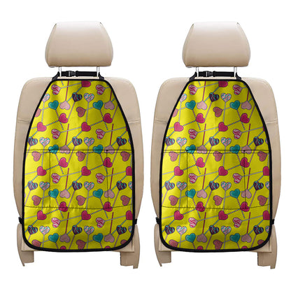 Retro Lollipop Print Car Seat Organizers