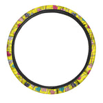 Retro Lollipop Print Car Steering Wheel Cover