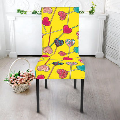 Retro Lollipop Print Dining Chair Slipcover