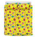 Retro Lollipop Print Duvet Cover Bedding Set