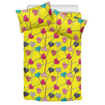 Retro Lollipop Print Duvet Cover Bedding Set