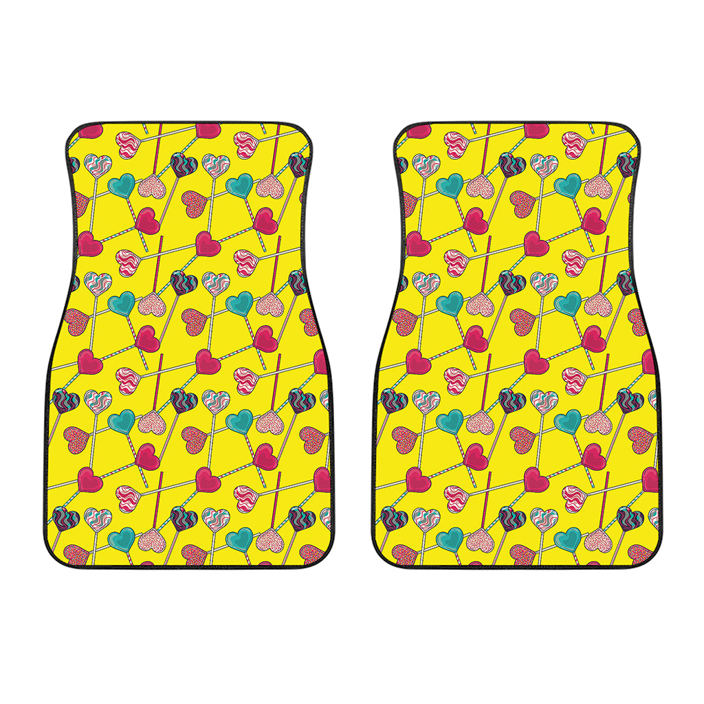 Retro Lollipop Print Front Car Floor Mats