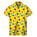 Retro Lollipop Print Men's Short Sleeve Shirt