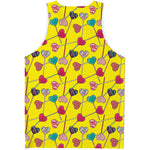 Retro Lollipop Print Men's Tank Top