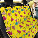 Retro Lollipop Print Pet Car Back Seat Cover