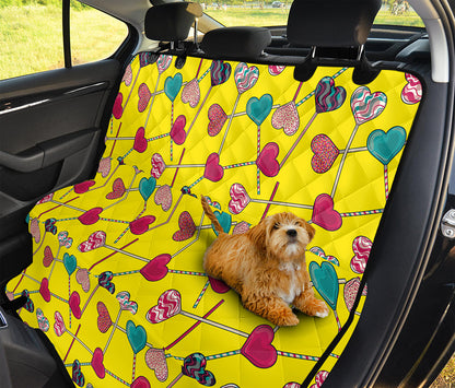 Retro Lollipop Print Pet Car Back Seat Cover