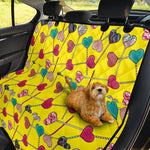 Retro Lollipop Print Pet Car Back Seat Cover