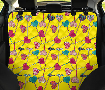 Retro Lollipop Print Pet Car Back Seat Cover