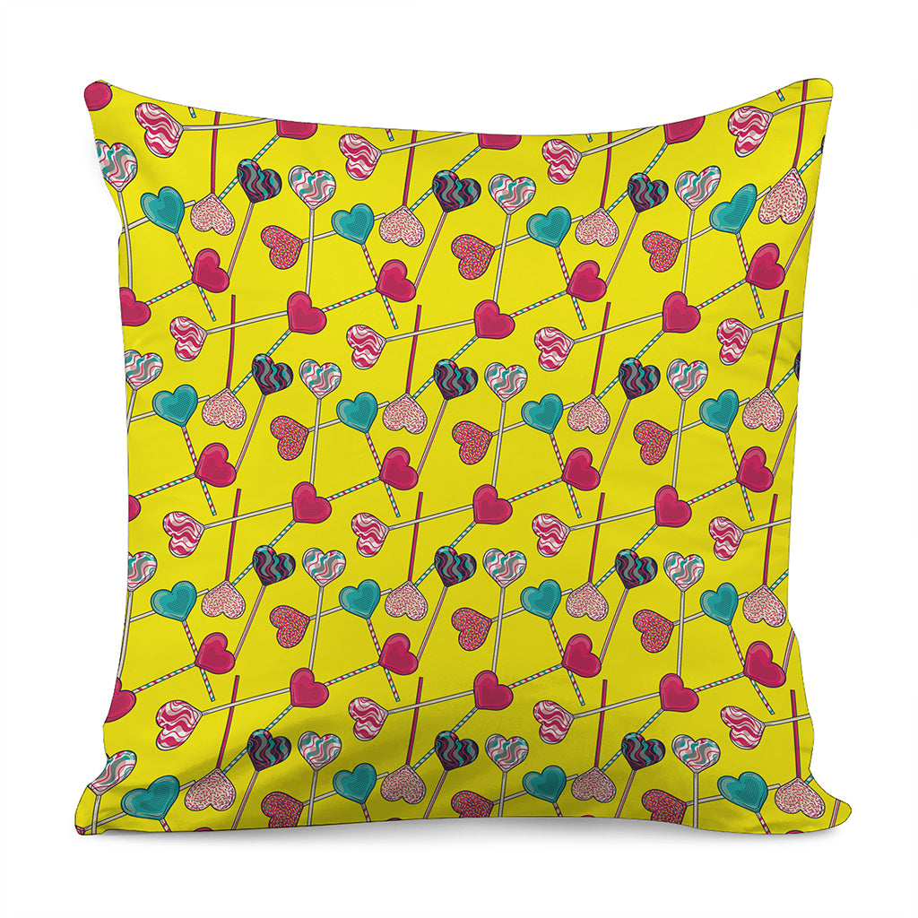 Retro Lollipop Print Pillow Cover