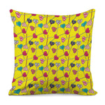 Retro Lollipop Print Pillow Cover