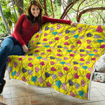 Retro Lollipop Print Quilt