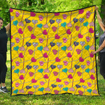 Retro Lollipop Print Quilt