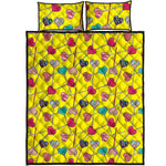 Retro Lollipop Print Quilt Bed Set