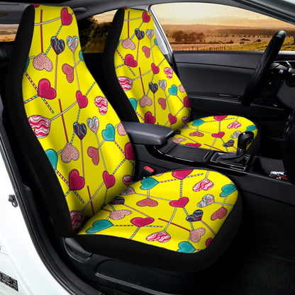Retro Lollipop Print Universal Fit Car Seat Covers