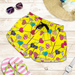 Retro Lollipop Print Women's Shorts