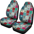 Retro Nautical Patchwork Pattern Print Universal Fit Car Seat Covers