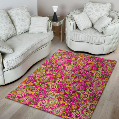Retro Paisley Pattern Print Area Rug