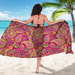 Retro Paisley Pattern Print Beach Sarong Wrap