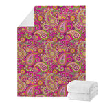 Retro Paisley Pattern Print Blanket