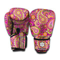 Retro Paisley Pattern Print Boxing Gloves
