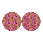 Retro Paisley Pattern Print Car Coasters