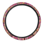 Retro Paisley Pattern Print Car Steering Wheel Cover