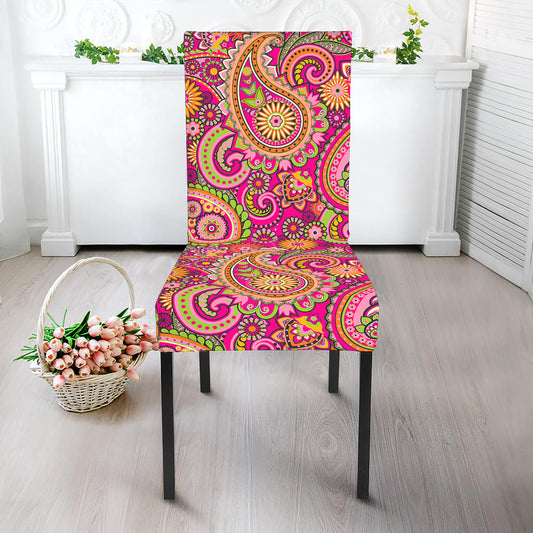 Retro Paisley Pattern Print Dining Chair Slipcover