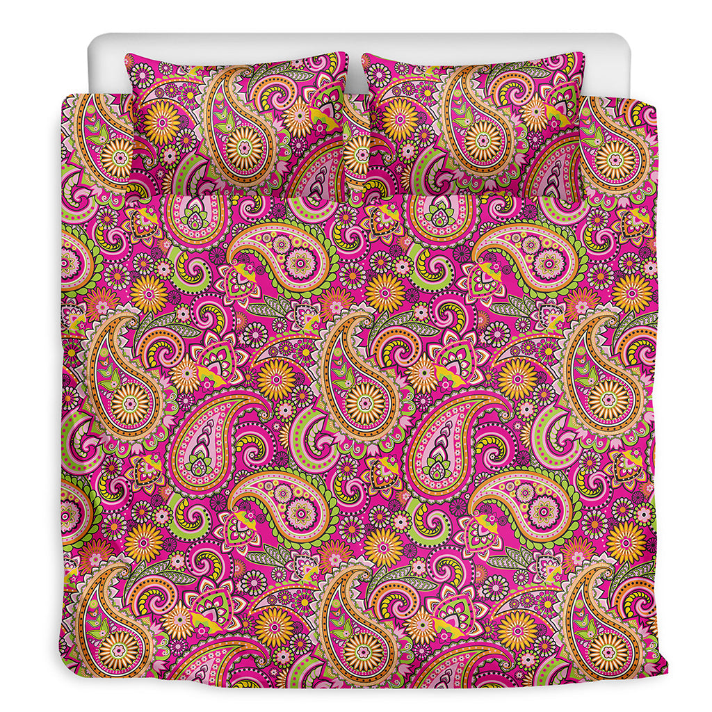 Retro Paisley Pattern Print Duvet Cover Bedding Set