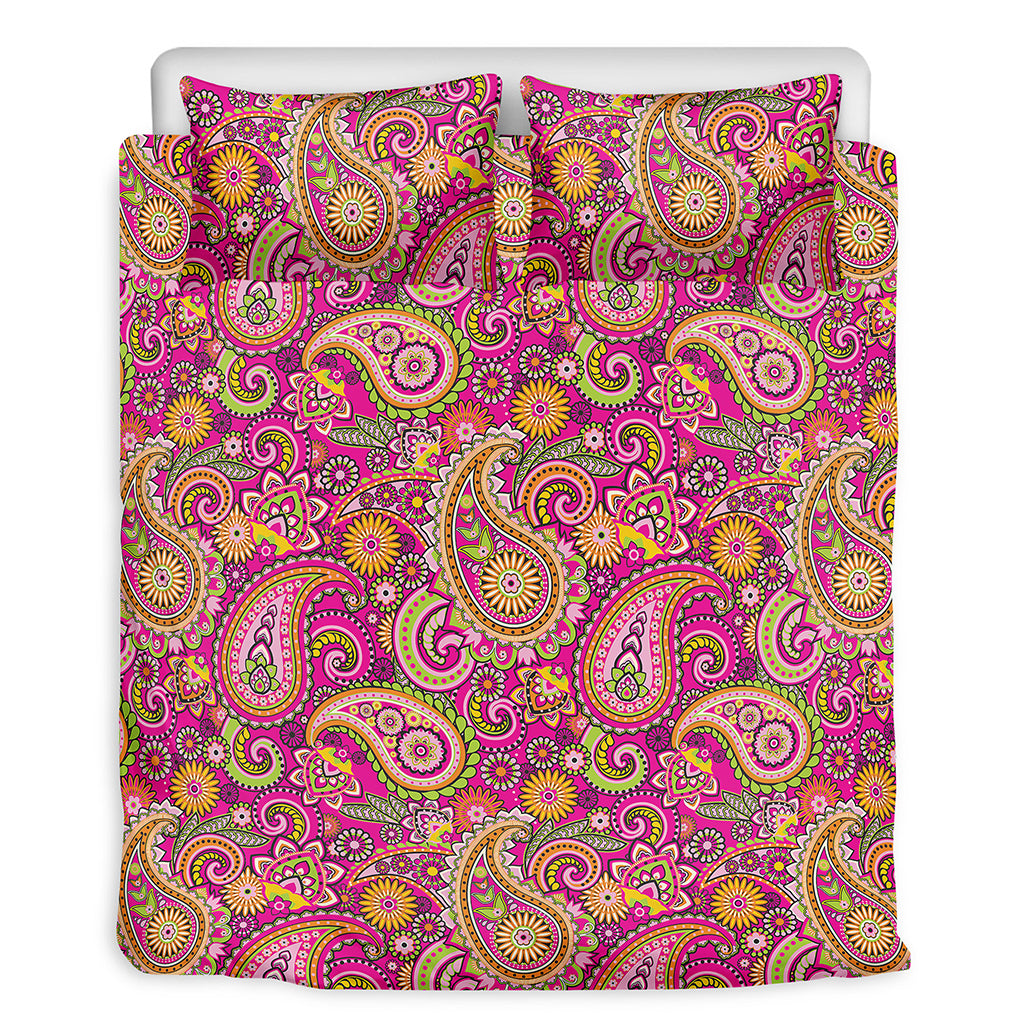 Retro Paisley Pattern Print Duvet Cover Bedding Set