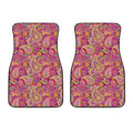 Retro Paisley Pattern Print Front Car Floor Mats