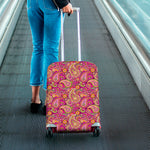 Retro Paisley Pattern Print Luggage Cover