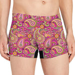 Retro Paisley Pattern Print Men's Boxer Briefs