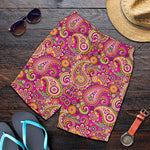 Retro Paisley Pattern Print Men's Shorts