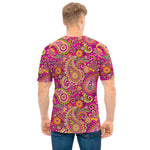 Retro Paisley Pattern Print Men's T-Shirt