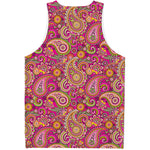 Retro Paisley Pattern Print Men's Tank Top