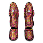 Retro Paisley Pattern Print Muay Thai Shin Guard
