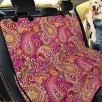 Retro Paisley Pattern Print Pet Car Back Seat Cover