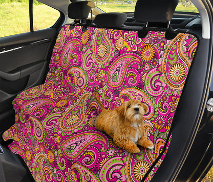 Retro Paisley Pattern Print Pet Car Back Seat Cover