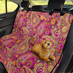 Retro Paisley Pattern Print Pet Car Back Seat Cover