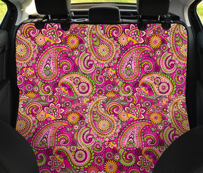 Retro Paisley Pattern Print Pet Car Back Seat Cover