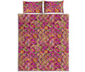 Retro Paisley Pattern Print Quilt Bed Set