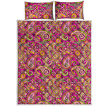 Retro Paisley Pattern Print Quilt Bed Set