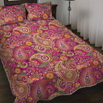 Retro Paisley Pattern Print Quilt Bed Set