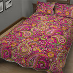Retro Paisley Pattern Print Quilt Bed Set